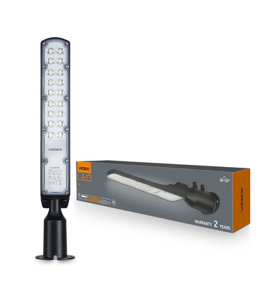 50W LED Straßenleuchte - 100lm/W, IP65, 5000K, neutralweiß, 2 Jahre Garantie