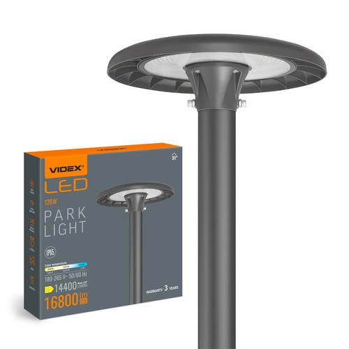 120W LED Straßenbeleuchtung / Parkleuchte - 140lm/W, IP65, Wattage und CCT einstellbar