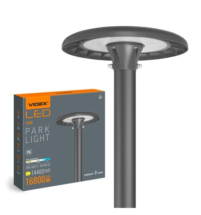 120W LED Straßenbeleuchtung / Parkleuchte - 140lm/W, IP65, Wattage und CCT einstellbar