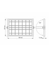 50W Solara LED Flutlicht mit Solarzelle - 1000lm, IP65, 5000K, grau, inkl. Fernbedienung und Solarpanel