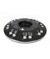 12W Solara LED Parkleuchte mit Sensor - 1400lm, IP54, 360 Grad, 3.2V, CCT, schwarzes Finish