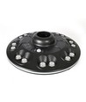 12W Solara LED Parkleuchte mit Sensor - 1400lm, IP54, 360 Grad, 3.2V, CCT, schwarzes Finish