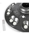 12W Solara LED Parkleuchte mit Sensor - 1400lm, IP54, 360 Grad, 3.2V, CCT, schwarzes Finish