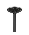 12W Solara LED Parkleuchte mit Sensor - 1400lm, IP54, 360 Grad, 3.2V, CCT, schwarzes Finish