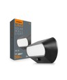 500lm Solar LED Wandleuchte mit Sensor - IP54, 5000K, schwarz, Bewegungsmelder, Außenbereich