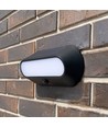 500lm Solar LED Wandleuchte mit Sensor - IP54, 5000K, schwarz, Bewegungsmelder, Außenbereich