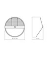 Solar-Wandleuchte mit Sensor - IP54, 120° Abstrahlwinkel