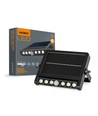 Solar LED Wandleuchte mit Sensor, 600lm - 5000K, IP54, schwarz, Bewegungsmelder