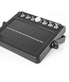 Solar LED Wandleuchte mit Sensor, 600lm - 5000K, IP54, schwarz, Bewegungsmelder
