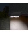 Solar LED Wandleuchte mit Sensor, 600lm - 5000K, IP54, schwarz, Bewegungsmelder