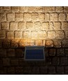 Solar LED Wandleuchte mit Sensor, 600lm - 5000K, IP54, schwarz, Bewegungsmelder