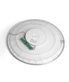44W LED Deckenleuchte mit Hintergrundbeleuchtung, CCT - 109lm/W, IP54, Ø50cm, weißer Rand, 3 Lichtfarben
