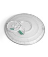 44W LED Deckenleuchte mit Hintergrundbeleuchtung, CCT - 109lm/W, IP54, Ø50cm, weißer Rand, 3 Lichtfarben