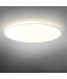 44W LED Deckenleuchte mit Hintergrundbeleuchtung, CCT - 109lm/W, IP54, Ø50cm, weißer Rand, 3 Lichtfarben