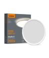 22W Ø29,3cm LED Deckenleuchte mit Backlight - 2400lm, IP54, CCT umschaltbar, weißer Rand, inkl. Leuchtmittel