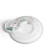 22W Ø29,3cm LED Deckenleuchte mit Backlight - 2400lm, IP54, CCT umschaltbar, weißer Rand, inkl. Leuchtmittel