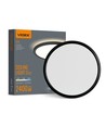 22W LED Decken-/Wandleuchte mit Backlight - IP54, Schwarz, CCT einstellbar, Ø29,3cm, 2400lm