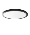 22W LED Decken-/Wandleuchte mit Backlight - IP54, Schwarz, CCT einstellbar, Ø29,3cm, 2400lm
