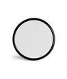 22W LED Decken-/Wandleuchte mit Backlight - IP54, Schwarz, CCT einstellbar, Ø29,3cm, 2400lm