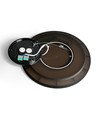 22W LED Decken-/Wandleuchte mit Backlight - IP54, Schwarz, CCT einstellbar, Ø29,3cm, 2400lm