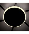 6x GX53 Deckenleuchte mit Backlight, 9W - Schwarz, 2700K, 830lm, IP20, ohne Leuchtmittel für GX53 Fassung