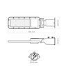 50W LED-Straßenleuchte - Ø60mm, IP65