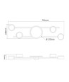 Decken-Einbaustrahler 4x30W GX53 - 230V, 830lm, 9W Hintergrundbeleuchtung