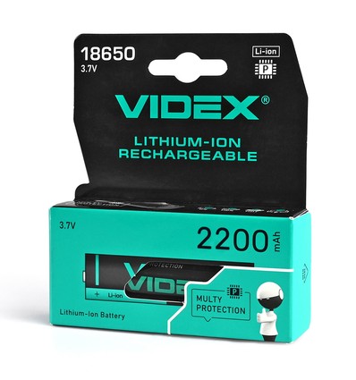18650-P Lithium-Ionen-Akku - 2200mAh, mit thermischem Schutz