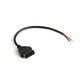 30cm Stromkabel für LED Leuchten - Schwarz, 300mm Kabel, max. 1000W, Innenbereich