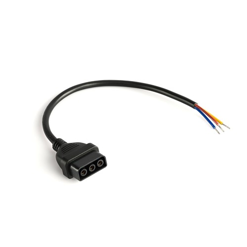 30cm Stromkabel für LED Leuchten - Schwarz, 300mm Kabel, max. 1000W, Innenbereich