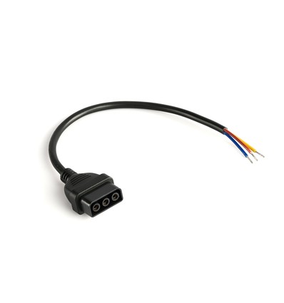 30cm Stromkabel für LED Leuchten - Schwarz, 300mm Kabel, max. 1000W, Innenbereich