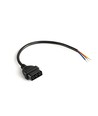 30cm Stromkabel für LED Leuchten - Schwarz, 300mm Kabel, max. 1000W, Innenbereich