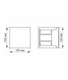 6W quadratische Wandleuchte mit Up/Down-Licht - IP54, schwarz, 2700K, verstellbarer Abstrahlwinkel, inkl. Leuchtmittel