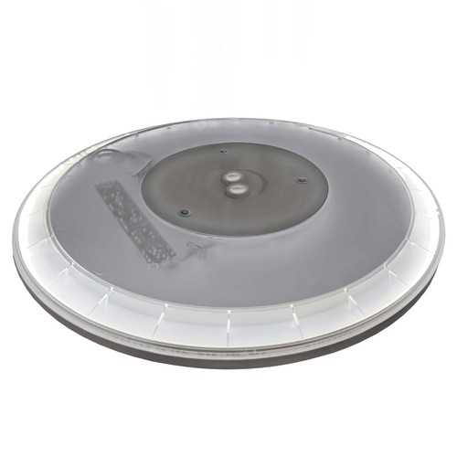 24W Nymphea Flat Duo LED Deckenleuchte - CCT, 130lm/W, IP54, Ø29,2cm, weißer Rand