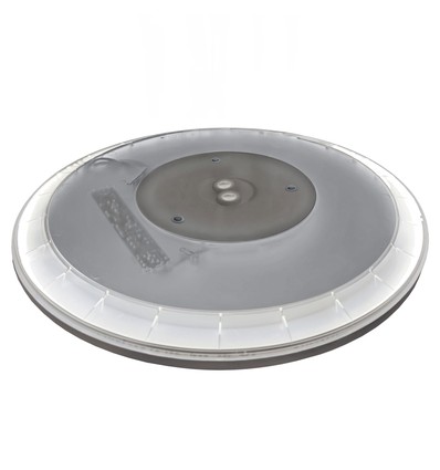24W Nymphea Flat Duo LED Deckenleuchte - CCT, 130lm/W, IP54, Ø29,2cm, weißer Rand