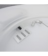 36W Nymphea Flat Duo LED Deckenleuchte - 130lm/W, IP54, Ø40cm, CCT, weißer Rand, inkl. Leuchtmittel