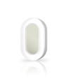Ovale Sensor-Wandleuchte m. PIR – 11W, IP65, IK07, 5000K, Weiß