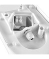 Ovale Sensor-Wandleuchte m. PIR – 11W, IP65, IK07, 5000K, Weiß