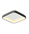 72W dimmbare LED Deckenleuchte - 45x45cm, 2700-6000K, schwarzer Rand, inkl. Fernbedienung, IP20 Innenbereich