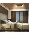 72W dimmbare LED Deckenleuchte - 45x45cm, 2700-6000K, schwarzer Rand, inkl. Fernbedienung, IP20 Innenbereich
