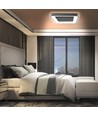 72W dimmbare LED Deckenleuchte - 45x45cm, 2700-6000K, schwarzer Rand, inkl. Fernbedienung, IP20 Innenbereich