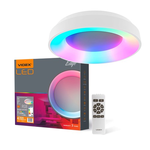 72W LED dimmbare Deckenleuchte mit RGB+CCT - 4700lm, inkl. Fernbedienung, Memory-Funktion, Ø45cm