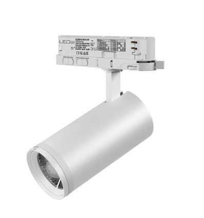 30W 3-Phasen RA92 Zoom verstellbarer Schienenstrahler - 100lm/W, einstellbarer Abstrahlwinkel, einstellbare CCT, weiß, dimmbar