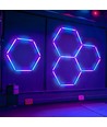 50W Hexagon RGBIC 3er-Set Komplettset - Inkl. Bluetooth-Controller und Netzteil