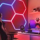 50W Hexagon RGBIC 3er-Set Komplettset - Inkl. Bluetooth-Controller und Netzteil
