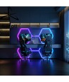 37W Hexagon RGBIC 2er-Set Komplettset - Inkl. Bluetooth-Controller und Netzteil