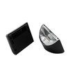2x Solar-Wandleuchte LED - Schwarz, schöner Wandeffekt, Außenbereich