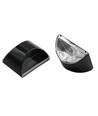 2x Solar-Wandleuchte LED - Schwarz, schöner Wandeffekt, Außenbereich