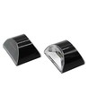 2x Solar-Wandleuchte LED - Schwarz, schöner Wandeffekt, Außenbereich