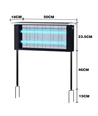 Solarmodul-Insektenlampe - Schwarz, IP65, 20W, deckt bis zu 120m² ab